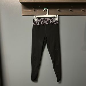 Nike Pro Dri-Fit Leggings with Mesh Ankle Detail